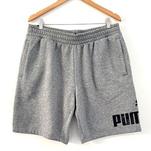 Puma Men's Size‎ XL Shorts Big Logo Sports Relaxed Fit Gray Pockets